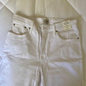 J Crew Curvy Demi Boot Cut Jean, white 31